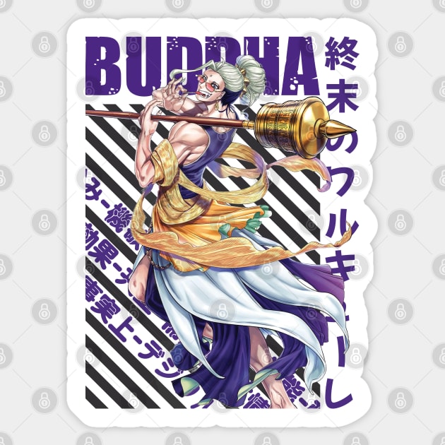 Shuumatsu no Valkyrie  - Buddha Sticker by Recup-Tout